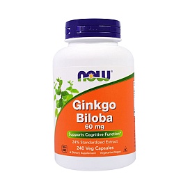NOW Ginkgo Biloba 60 mg 60 veg caps