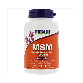 NOW MSM 1000 mg 120 veg capsules 