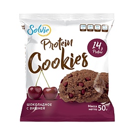 Solvie Protein Cookies 50 g Шоколадное с вишней