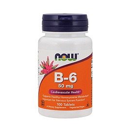 NOW B-6 50 mg 100 tabl 