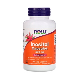 NOW Inositol 500 mg 100 veg capsules 