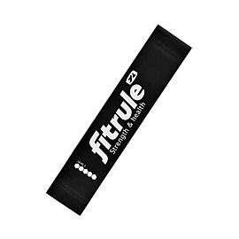 Fitrule фитнес-резинка для ног 12 кг Черный