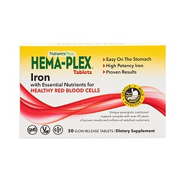 NaturesPlus Hema-Plex Iron 30 slow-release tabl