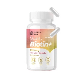 Natural Time Quality Biotin+ 60 Caps 