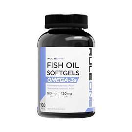 RuleOne Fish Oil Omega-3s 100 softgels