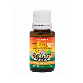 NaturesPlus Vitamin D3 Drops 400 IU Animal Parade  10 ml
