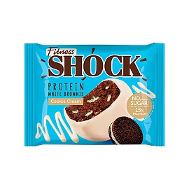 Fitnes Shock Protein Brownie 50 g Cookie Cream