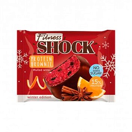 Fitnes Shock Protein Brownie 50 g Mulled Wine