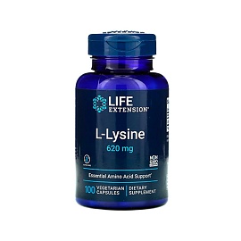 Life Extension L-ysine 620 mg 100 veg caps
