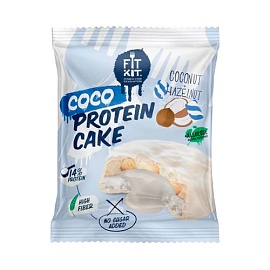 FitKit Coco Protein Cake 70 g Coconut + Hazelnut 