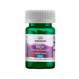 Swanson Iron Ferrous Fumarate 18 mg 60 caps