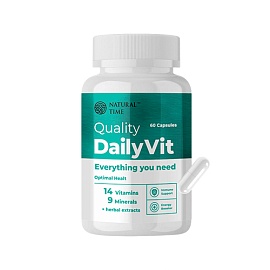Natural Time Quality DailyVit 60 Caps