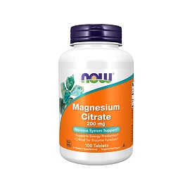 NOW Magnesium Citrate 200 mg  100 Tablets