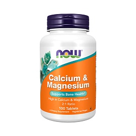 NOW Calcium & Magnesium 100 tablets
