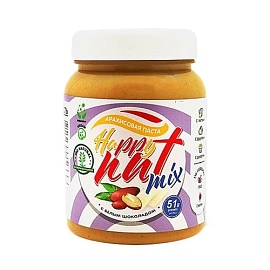 Happy Nut Mix 300 g Арахисовая паста с белым шоколадом 
