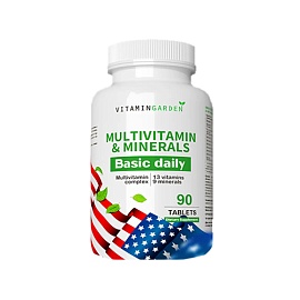Vitamin Garden Multivitamin & Minerals Basic One\Daily 90 Tabl 