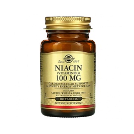 Solgar Niacin (Vitamin B3) 100 mg 100 Tabl 