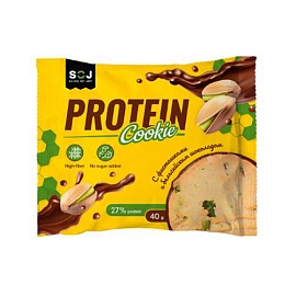 SOJ Protein Cookie 40 g С фисташками и шоколадом 