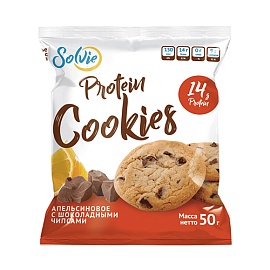 Solvie Protein Cookies 50 g Апельсиновое с шоколадными чипсами 