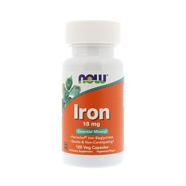 NOW Iron 18 mg 120 veg capsules 