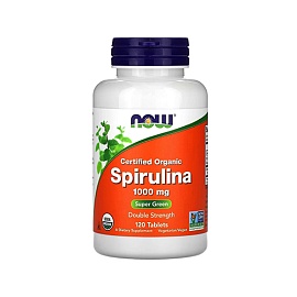 NOW Spirulina 1000 mg 120 Tablets