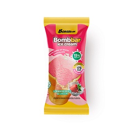 Bombbar Ice Cream 90 g Strawberries & Cream 
