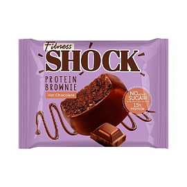 Fitnes Shock Protein Brownie 50 g Hot Chocolate