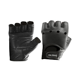 Be First Перчатки кожа черные (арт 708)