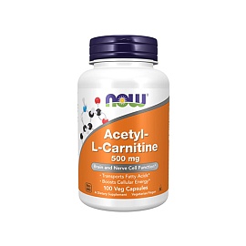 NOW Acety - L-carnitine 500 mg 100 veg capsules