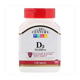 21st Century D3 10000 iu 110 tablets