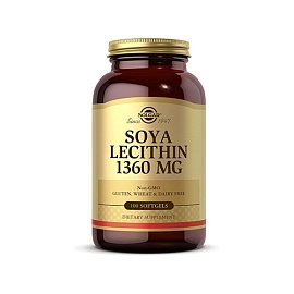 Solgar Soya Lecithin 1360 mg 100 Softgels