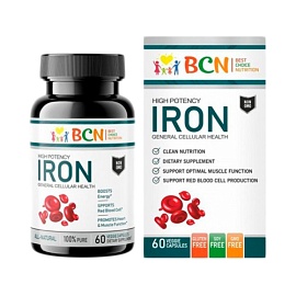 Best Choice Nutrition Iron 60 veggie capsules 