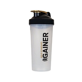 Шейкер ON Gainer Gold Standart 1000 ml  Прозрачный с черной крышкой