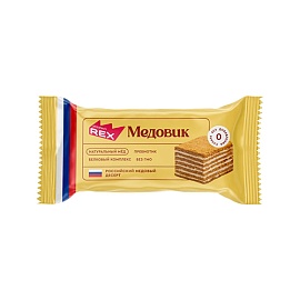 Protein Rex   Пирожное протеиновое Медовик  40 g 