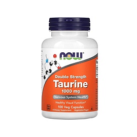 NOW Taurine 1000 mg 100 veg capsules 