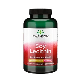 Swanson Soy Lecithin 1.2 grams 90 softgels