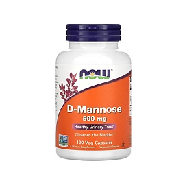 Now D-Mannose 500 mg 120 Veg Caps 