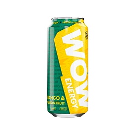 WOW Energy 450 ml Mango & Passion Fruit 