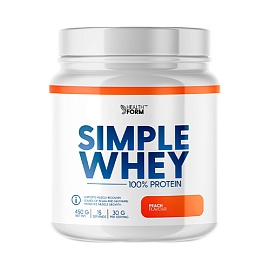 Health Form Simple Whey 100% Protein 450 g Peach