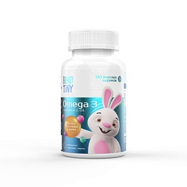 Bene! Tiny Omega 3 120 вкусных шариков 3+ Мультифрукт