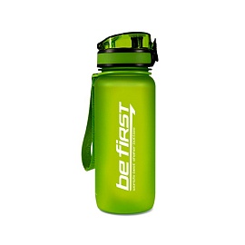 Бутылка для воды Be First 650 мл Тритан, Крышка с защитой Зеленая (BF13037-Green)