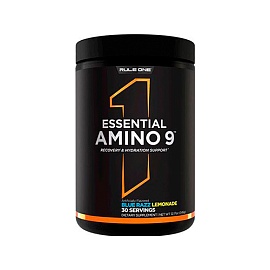 RuleOne Essential Amino 9 345 g Blue Razz Lemonade 