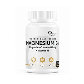 Optimum System Magnesium Citrate + B6 120 Caps 