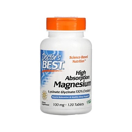 Doctor's Best Hidh Absorption Magnesium 120 tablets 