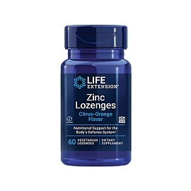 Life Extension Zinc  60 veg lozenges Citrus-Orange