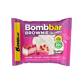 Bombbar Brownie Quadro 50 g Raspberry Cheesecake