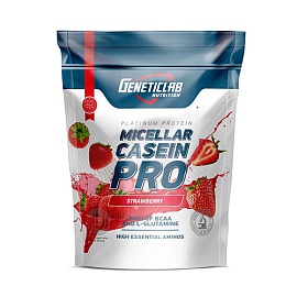 GeneticLab Micellar Casein 1000 g Strawberry