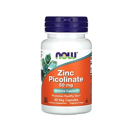 NOW Zinc Picolinate 50 mg 30 veg caps