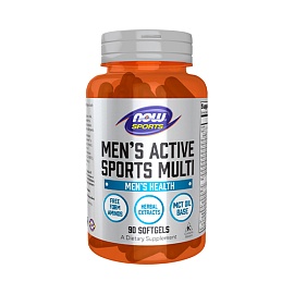 NOW Sports Men's Active Sports Multi 90 Softgels 
