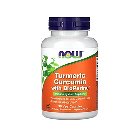 NOW Turmeric Curcumin with BioPerine 90 veg caps